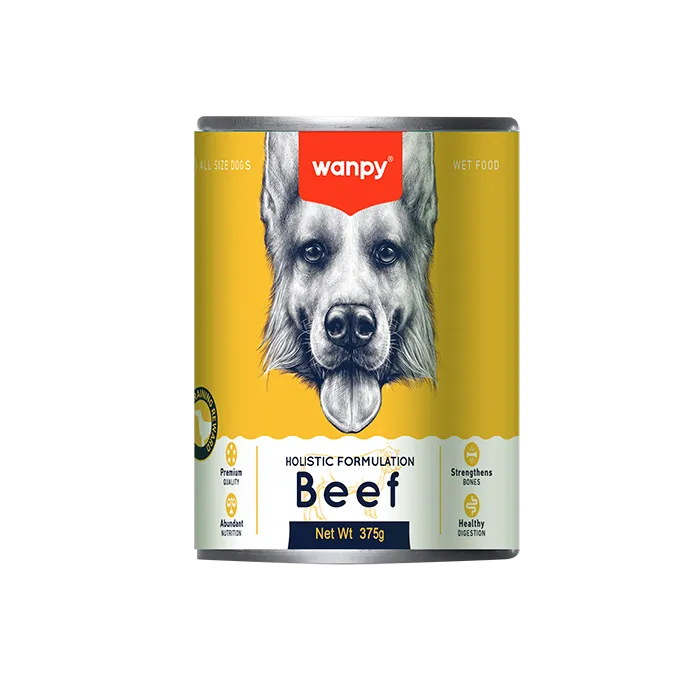 Wanpy Holistic Formulation Dog Can - Beef 375g