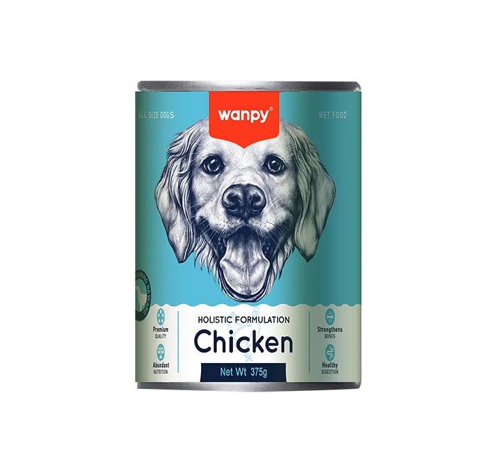 Wanpy Holistic Formulation Dog Can - Chicken 375g