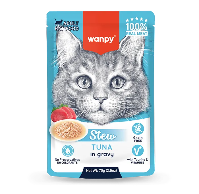 Wanpy Cat Pouch Stew - Tuna In Gravy 70g
