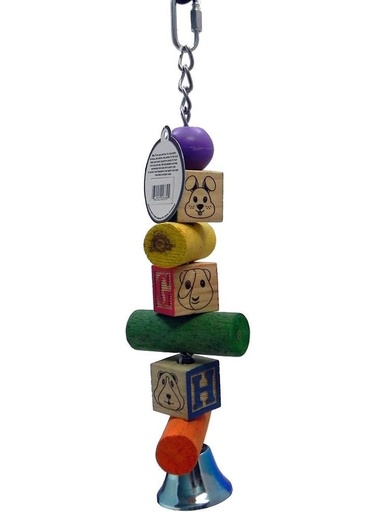 [034202223394] Bird Brainers Alphabet Block Toy with Bell – 10inch