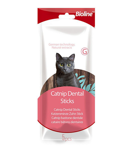 [6970117120295] Bioline Catnip Dental Sticks 10g