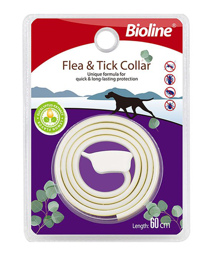 [6970117124484] Bioline Eucalyptus Extract Flea & Tick Collar For Dogs 60CM