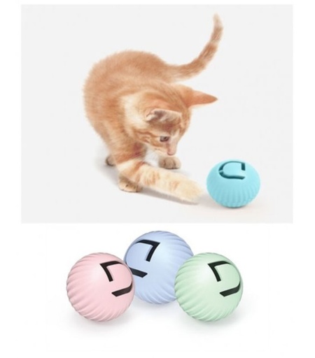 [843775110631] Dogness Cat Rolling Ball Green,Blue,Pink 3 Pack