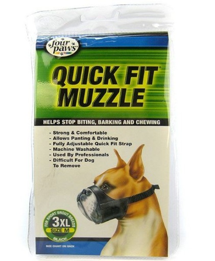 [045663590352] Four Paws Quick Fit Dog Muzzle, Size 3, X-Large