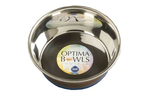 Optima Bowls Premium Weighted, No-slip, Platinum Pet Bowl