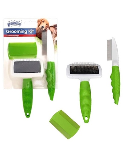 [8886467514876] Pawise Pet Brush & Comb Set