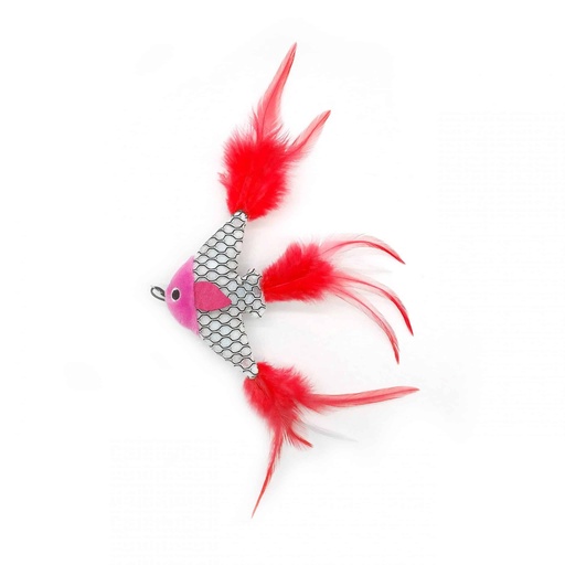 [5206819255135] Pet Interest Cat Toy Gold fish with Silvervine