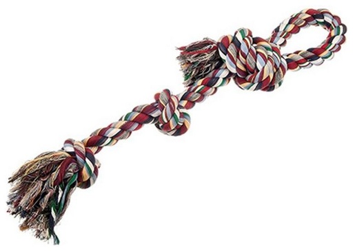 [5206819400412] Pet Interest Cotton Rope Toy 3 Knot