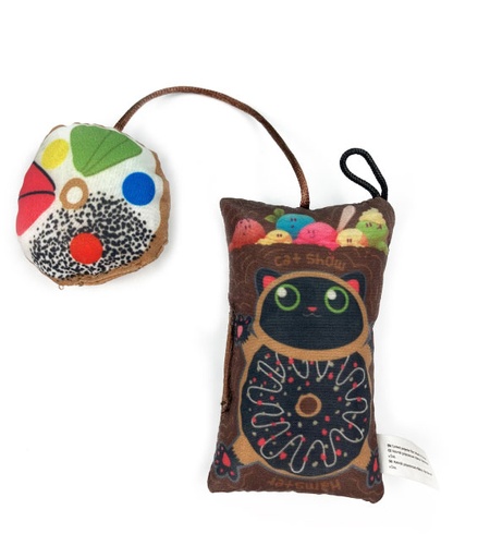 [5206819255128] لعبة هامستر حلوة للقطط مع سيلفرلاين رمادية