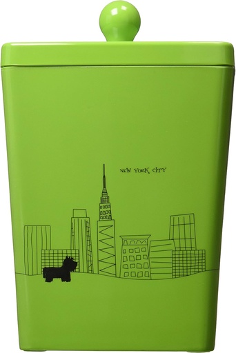 [721343609100] Pet Studio Treat Canister green