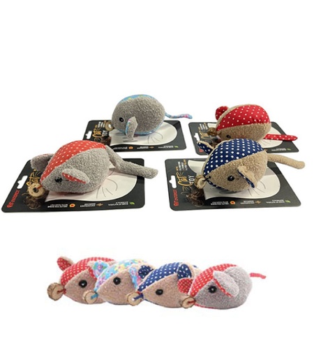 [5206819255227] Pet interest Funny Mouse Cat Toy with Silverline and Feather