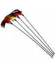 Pets.Love.Earth Colorful Feather Wand with Bell