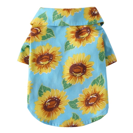 Pets.Love.Earth Hawaiian Summer Shirt Blue