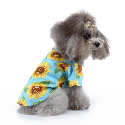 Pets.Love.Earth Hawaiian Summer Shirt Blue