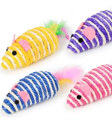 [635934610492] Pets.Love.Earth Sisal Mouse and Cat Toy