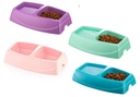 Pets.Love.Earth Twin Feeding Bowl Small