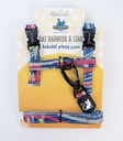 Pets.Love.Earth Nylon Rainbow 2 Cat Leash And Harness