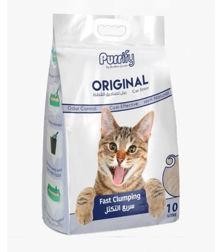 [635934609236] Purrify Original Cat Litter - Unscented 10Ltr