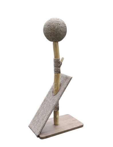 [6359346131584] Scratch It! SIT 977 The Globe Modern Scratcher Sand Grey 50X30X104cm