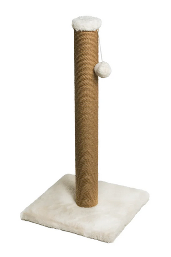 Scratch It! Premium Cat Scratcher Post Long Hair Plush 39X39X80cm