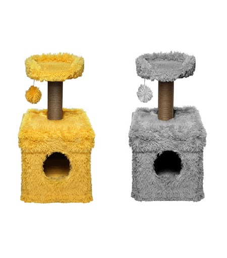 Scratch It! Premium Cat Scratching Tree Ponchic Fabric 39X39X72cm