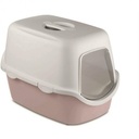Stefanplast Cathy Filter Cat Toilet – Powder Pink / White (56×40×40 cm) 