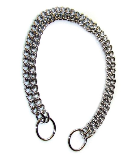 Trixie Choke Chain - Double Row - Chromed - 2.5 mm 