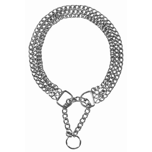 Trixie Semi-Choke Chain - Double Row - Chromed - 2.0 mm 