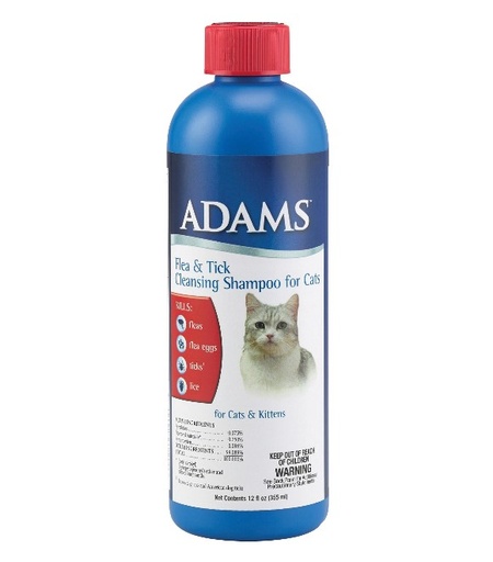 [039079091510] ADAMS™ Flea & Tick Cleansing Shampoo for Cats  12OZ