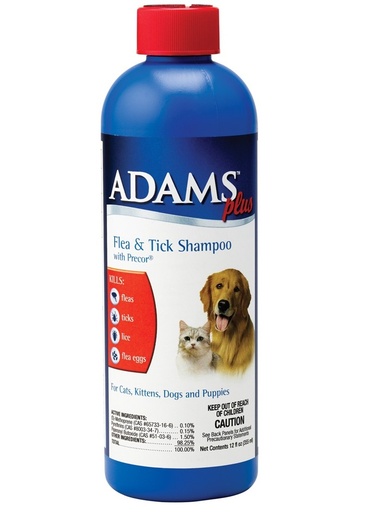 [039079090025] ADAMS™ Plus Flea & Tick Shampoo with Precor  12 OZ