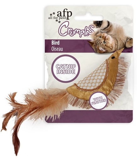 [847922026547] All For Paws Crumples - Bird - Gold