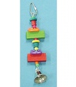 Bird Brainers TOY WD BLK/SPOOL/BELL 8IN