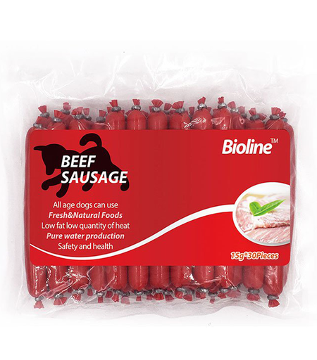 [6970117122374] Bioline Beef Sausage 15gX30pk