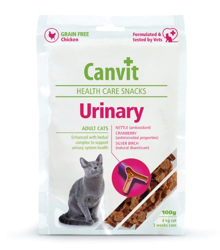 [8595602514090] Canvit Health Care Snacks Urinary for Adult Cats100g
