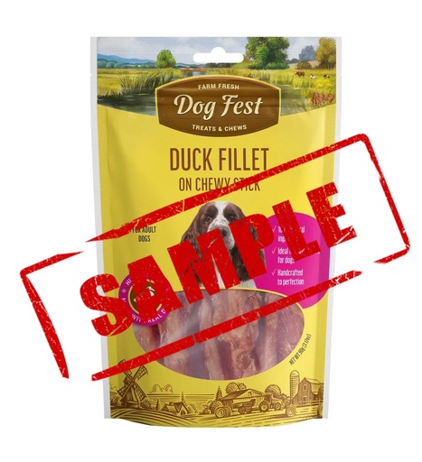 Sample: Dog Fest Farm Fresh Duck Fillet Strips 25g