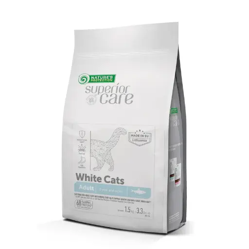 Nature's Protection Superior Care For White Cats with Herring Adult