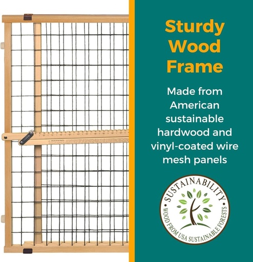 [026107046147] North States MyPet Extra -Wide Wire Mesh Pet Gate