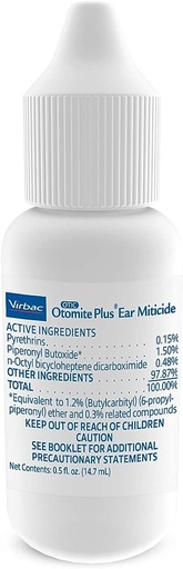 [X002ZL0MBZ] Otomite Plus Ear Mite Treatment 0.5 Ounce