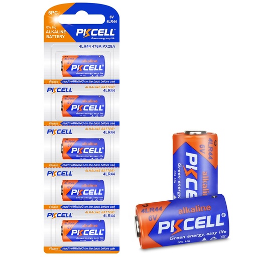 [6942449513441] PKCell Ultra Alkaline Battery 4LR44476A 6V - 5 Pack