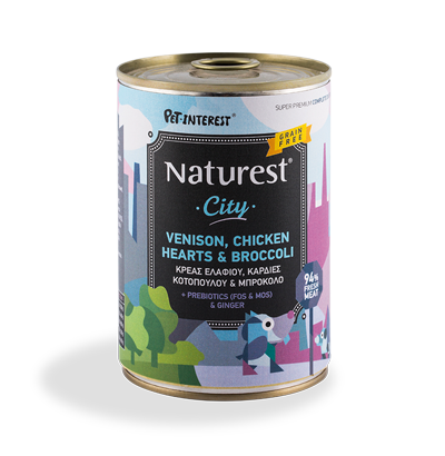 Pet Interest Naturest Gourmet City Venison Chicken and Broccoli Canned Food