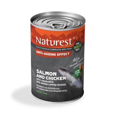 [5206819140844] Pet Interest Naturest Wild Way Adult Salmon & Chicken (Anti-Ageing) – 400g 