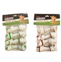 Pet Interest OTG Rawhide Knotted Bone - Double Colour, 4" x 25–30g (4 pcs) 