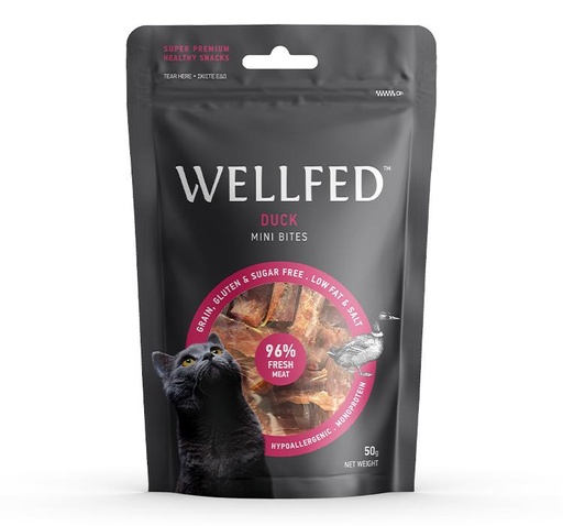[5206819021020] Pet Interest Wellfed Duck Bites for Cat 50g