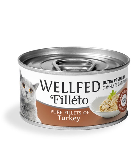 [5206819142121] Pet Interest Wellfed Filleto Turkey Fillet Cat Can 70g