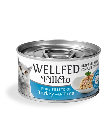 [5206819142152] Pet Interest Wellfed Filleto Turkey with Tuna Fillet Cat Can 70g