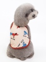 Pets.Love.Earth Cat & Dog Cartoon Tank-Top Brown