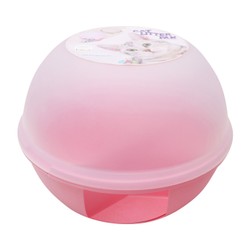 [6958401302565] Pets.Love.Earth Cat Litter Box Dome with Steps Pink 21x21x18