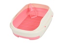 Pets.Love.Earth Cat Litter Pan Filter Base With Rim  & Trey Pink