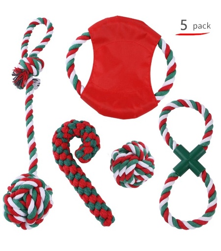 [6083174367661] Pets.Love.Earth Christmas Circle Rope Toy Kit