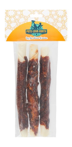 [635934609663] Pets.Love.Earth Denta Fun Chicken Chewing Rolls, 17 cm, 3 pcs./140 g